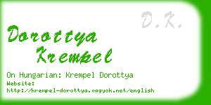 dorottya krempel business card